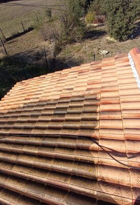 Nettoyage toiture hydrofuge